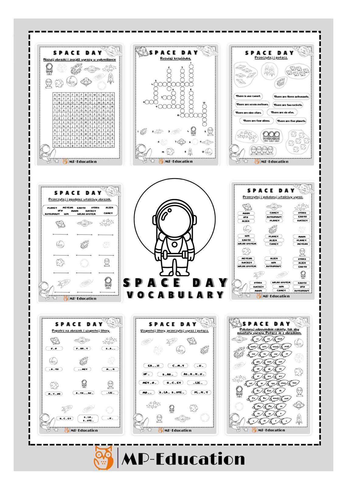 Space Day – Vocabulary (Dzień Kosmosu słownictwo) 0
