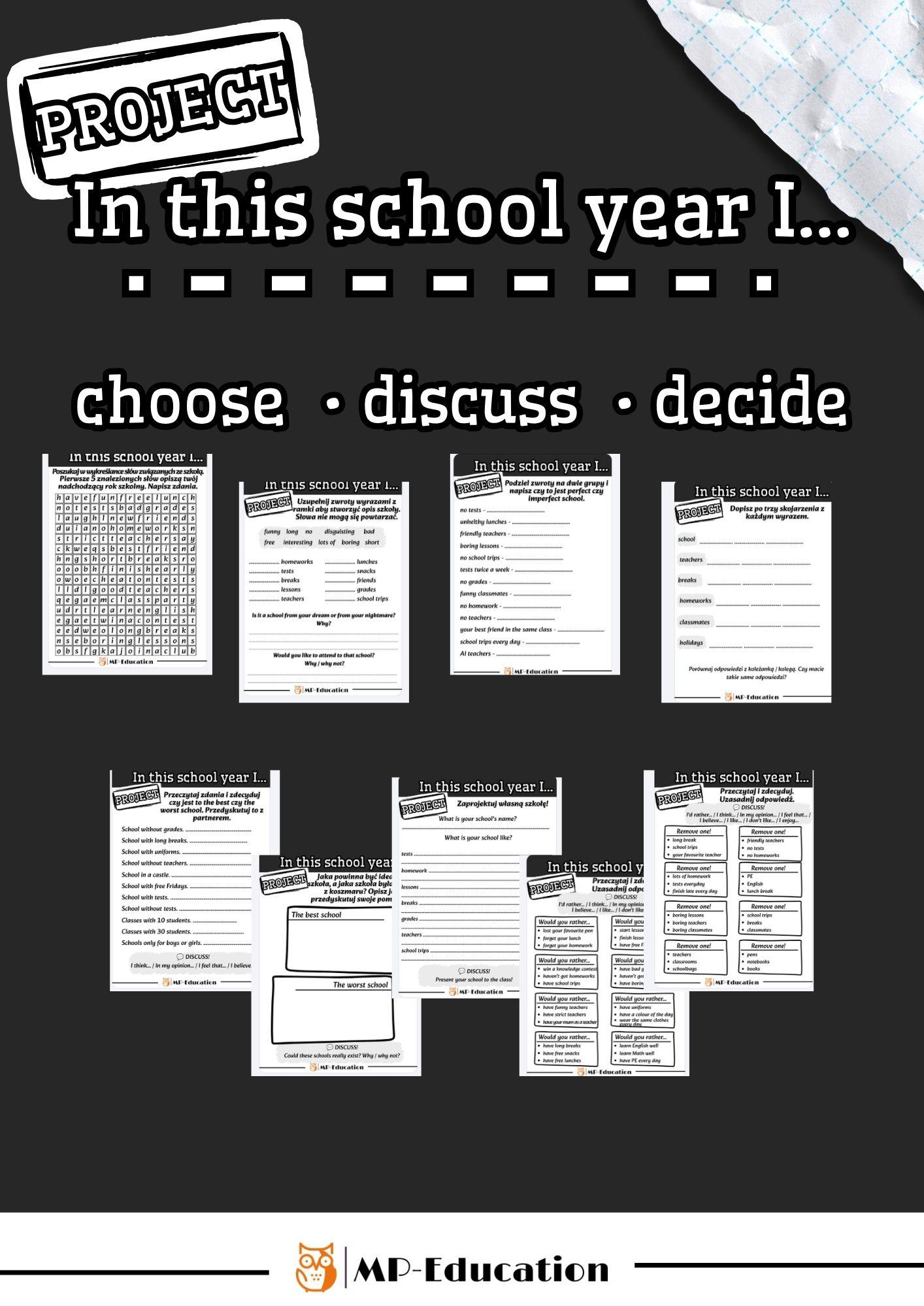 In this school year I... - materiał do dyskusji 2